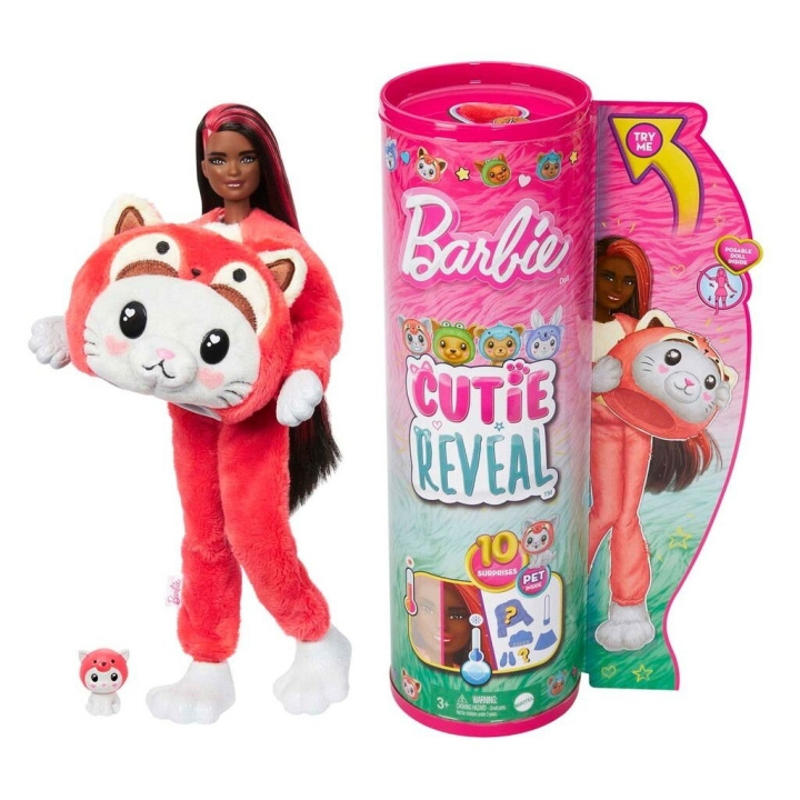 Barbie Cutie Reveal Costume - Kitty Red Panda (960-2426) in the group TOYS, KIDS & BABY PRODUCTS / Toys / Docks & Accessories at TP E-commerce Nordic AB (D08879)