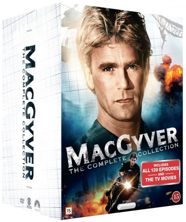 Macgyver: Complete Box - 30th Anniversary (39 disc) - DVD in the group HOME ELECTRONICS / Audio & Picture / TV & Accessories / Movies / DVD at TP E-commerce Nordic AB (D08926)