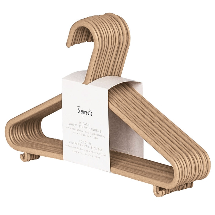 3 Sprouts Wheat Straw Hanger - Brown - 20.5 x 29 cm in the group HOME, HOUSEHOLD & GARDEN / Interior / Strorage at TP E-commerce Nordic AB (D08975)