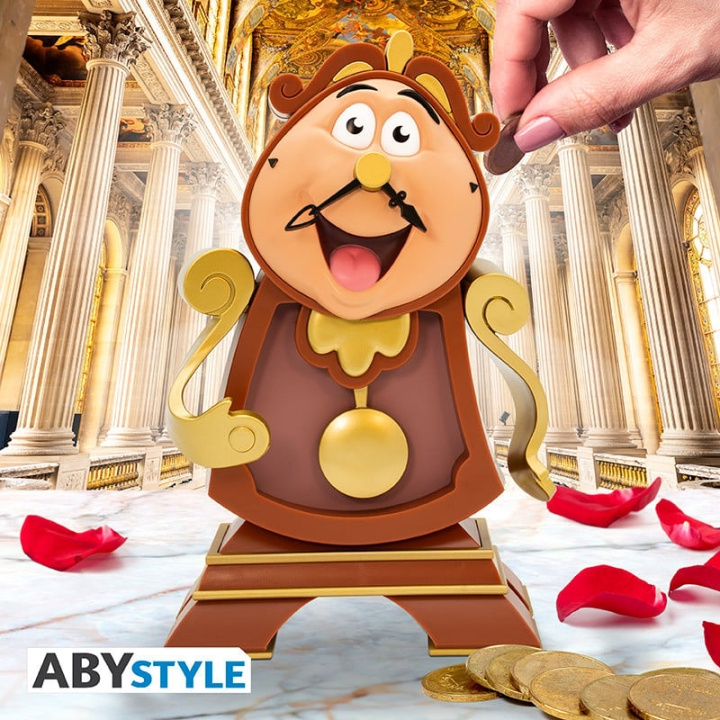 Abysse DISNEY - Piggy Bank - Beauty and the Beast - Cogsworth in the group TOYS, KIDS & BABY PRODUCTS / Toys / Figures, Miniatures & accessories at TP E-commerce Nordic AB (D08988)