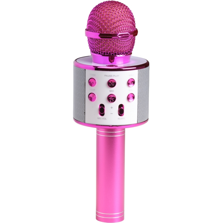 Denver Bluetooth Karaoke Microphone with built-in speaker. Pink in colour in the group HOME ELECTRONICS / Audio & Picture / Handheld Microphones at TP E-commerce Nordic AB (D09101)