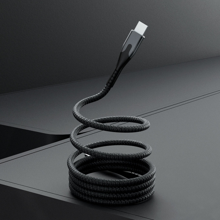 STATIK Magnetic Cable Magstack Pro USB-C To USB-C Black 2m in the group COMPUTERS & PERIPHERALS / Computer cables / USB / USB-C at TP E-commerce Nordic AB (D09185)