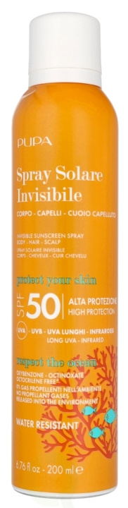 Pupa Milano Pupa Invisible Body Scalp Sun Spray SPF50 200 ml in the group BEAUTY & HEALTH / Skin care / Tanning / Sunscreen at TP E-commerce Nordic AB (D09323)