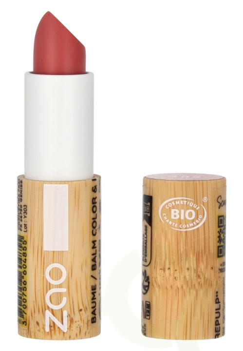 Zao Color & Repulp Lip Balm 3.5 g #485 Rose Nude in the group BEAUTY & HEALTH / Makeup / Lips / Lip balm at TP E-commerce Nordic AB (D09378)