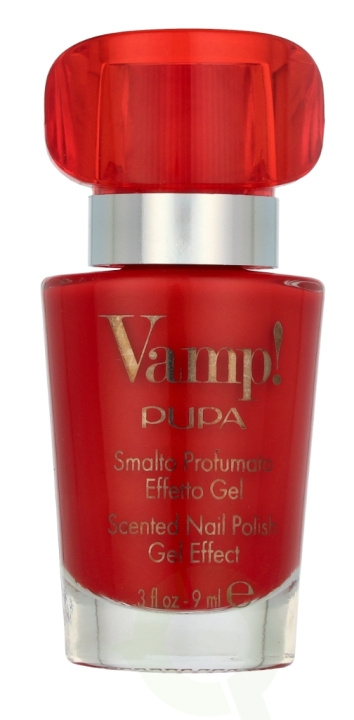 Pupa Milano Pupa Vamp! Scented Nail Polish 9 ml #202 Carnal Red in the group BEAUTY & HEALTH / Manicure / Pedicure / Nail polish at TP E-commerce Nordic AB (D09390)