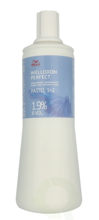 Wella Welloxon Perfect - Pastel 1+2 Creme Developer 1000 ml 1,9% 6 Vol. in the group BEAUTY & HEALTH / Hair & Styling / Hair care / Hair Dye / Hair Dye & Color bombs at TP E-commerce Nordic AB (D09410)