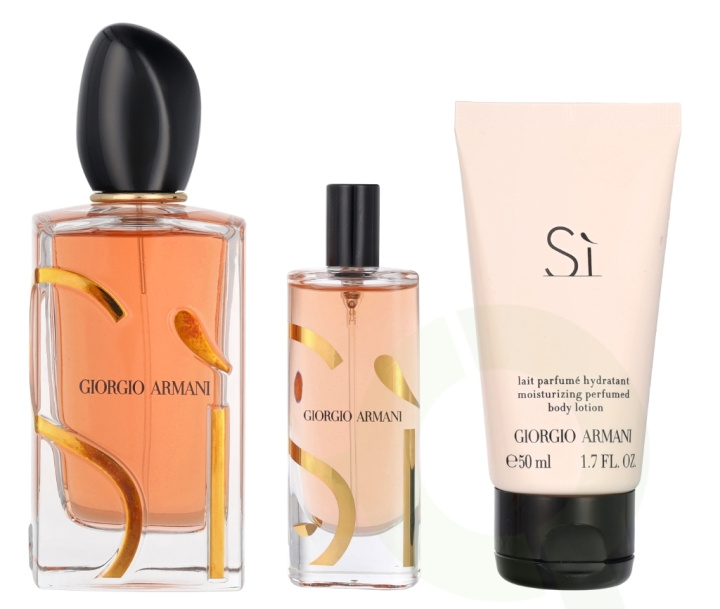 Armani Si Giftset 165 ml 100ml/15ml/50ml in the group BEAUTY & HEALTH / Gift sets / Gift sets for her at TP E-commerce Nordic AB (D09443)