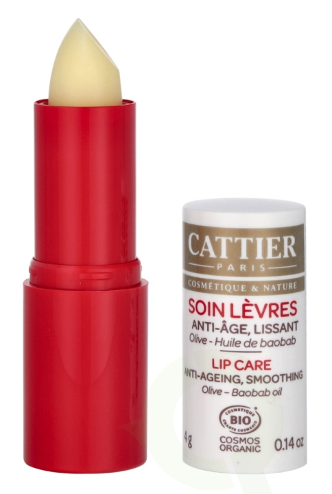 Cattier Lip Care - Anti-ageing 4 g Olive - Boobab Oil in the group BEAUTY & HEALTH / Makeup / Lips / Lip balm at TP E-commerce Nordic AB (D09454)