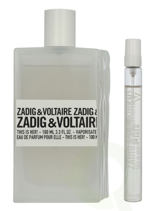 Zadig & Voltaire This Is Her! Giftset 110 ml Edp Spray 100ml/Edp Spray 10ml in the group BEAUTY & HEALTH / Fragrance & Perfume / Perfumes / Perfume for her at TP E-commerce Nordic AB (D09490)