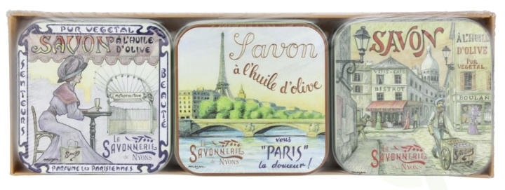 La Savonnerie De Nyons Soap Bar Set 3 Pcs - Paris 300 g 3x100gr in the group BEAUTY & HEALTH / Skin care / Body health / Scented soaps at TP E-commerce Nordic AB (D09507)