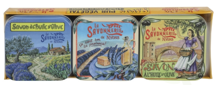 La Savonnerie De Nyons Soap Bar Set 3 Pcs - Provencal Scenes 300 g in the group BEAUTY & HEALTH / Skin care / Body health / Scented soaps at TP E-commerce Nordic AB (D09508)