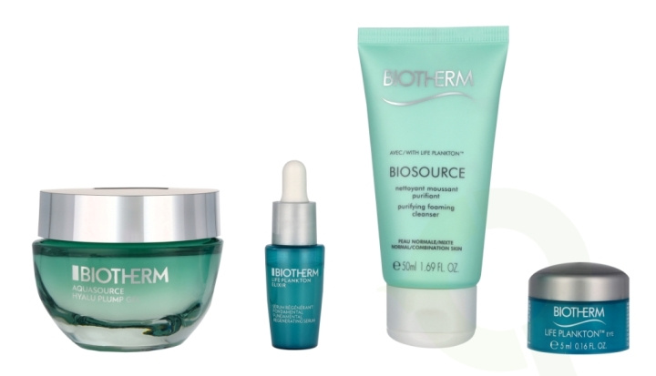 Biotherm Aquasource Routine Hyalu Plump Gel Set 112 ml Hyalu Plump Gel 50ml/Plankton Elixir 7ml/Cleansing Foam 50ml/Eye Cream 5ml in the group BEAUTY & HEALTH / Gift sets / Gift sets for her at TP E-commerce Nordic AB (D09516)