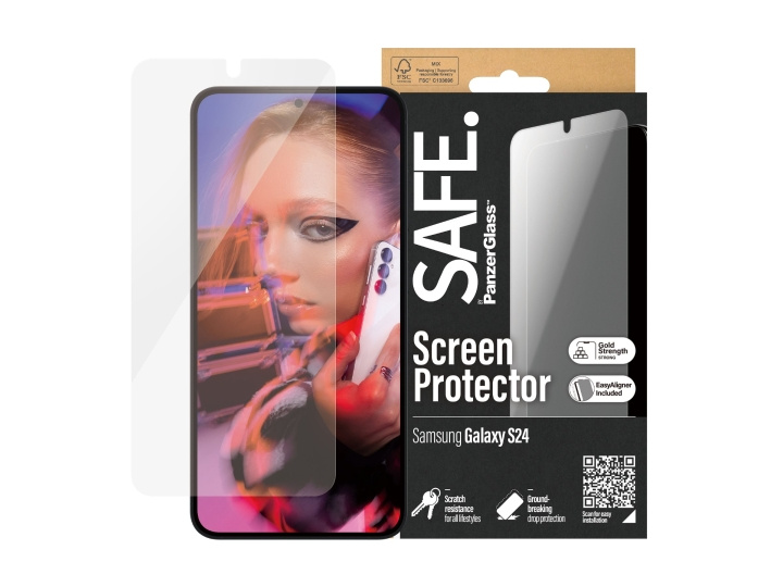 PanzerGlass SAFE. by PanzerGlass Screen Protector Samsung Galaxy S24, Transparent in the group SMARTPHONE & TABLETS / Phone cases / Samsung at TP E-commerce Nordic AB (D10125)