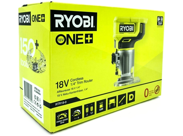 HAND MILL RYOBI RTR18-0 ONE+ 18V WITHOUT BATTERY in the group HOME, HOUSEHOLD & GARDEN / Tools / Other power tools at TP E-commerce Nordic AB (D10131)