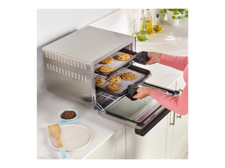 Ninja Foodi DT200EU Electric oven with grill/convection grill Silver/black in the group HOME, HOUSEHOLD & GARDEN / Household appliances / Airfryers & Fryers at TP E-commerce Nordic AB (D10134)