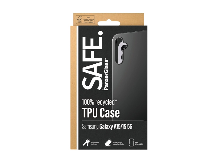 PanzerGlass SAFE. by PanzerGlass Shell to Samsung Galaxy A15, A15 5G, Black in the group SMARTPHONE & TABLETS / Phone cases / Samsung at TP E-commerce Nordic AB (D10150)