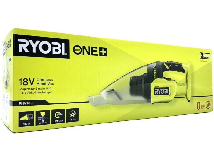 Ryobi ONE+ RHV18-0 Handheld Vacuum Cleaner No battery in the group HOME, HOUSEHOLD & GARDEN / Cleaning products / Vacuum cleaners & Accessories / Hand held Vacuum cleaners at TP E-commerce Nordic AB (D10165)