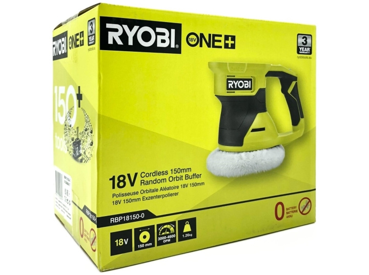 Ryobi One+ RBP18150-0 18V polisher 150mm No battery in the group HOME, HOUSEHOLD & GARDEN / Tools / Other power tools at TP E-commerce Nordic AB (D10168)