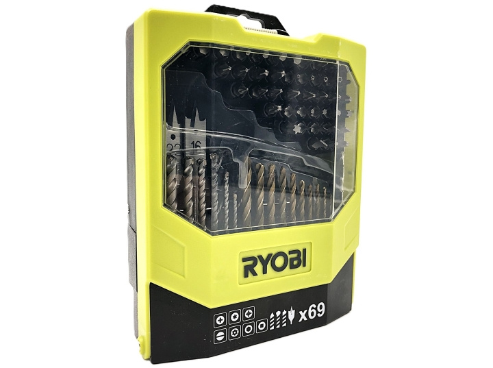 Ryobi RAK69MIX Screwdriver and Drill Bit Set Drill Drill/Driver in the group HOME, HOUSEHOLD & GARDEN / Tools / Other tools & Accesories at TP E-commerce Nordic AB (D10174)