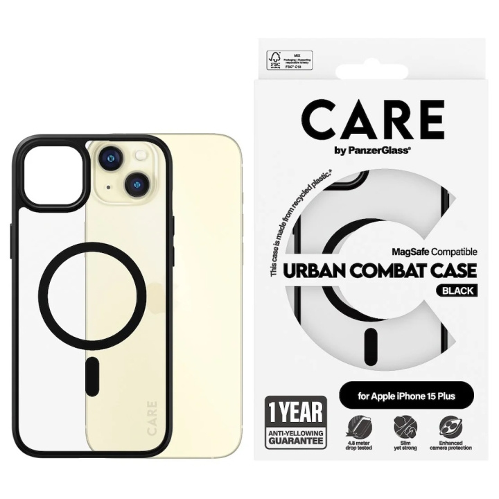 PanzerGlass CARE Flagship Case with MagSafe for iPhone 15 Plus Transparent in the group SMARTPHONE & TABLETS / Phone cases / Apple / iPhone 15 at TP E-commerce Nordic AB (D10184)