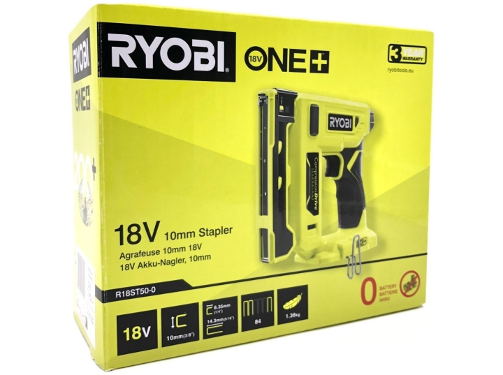 Ryobi One+ R18ST50-0 18V Staple Gun No Battery in the group HOME, HOUSEHOLD & GARDEN / Tools / Other power tools at TP E-commerce Nordic AB (D10194)