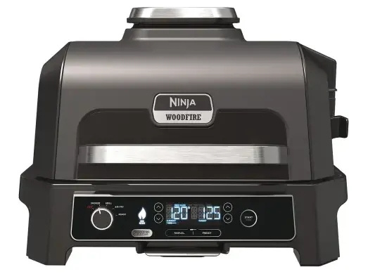 Ninja OG850EU Woodfire PRO XL Electric BBQ Grill and Smoker Black/Grey in the group HOME, HOUSEHOLD & GARDEN / Garden products / Barbeque & Accessories at TP E-commerce Nordic AB (D10216)