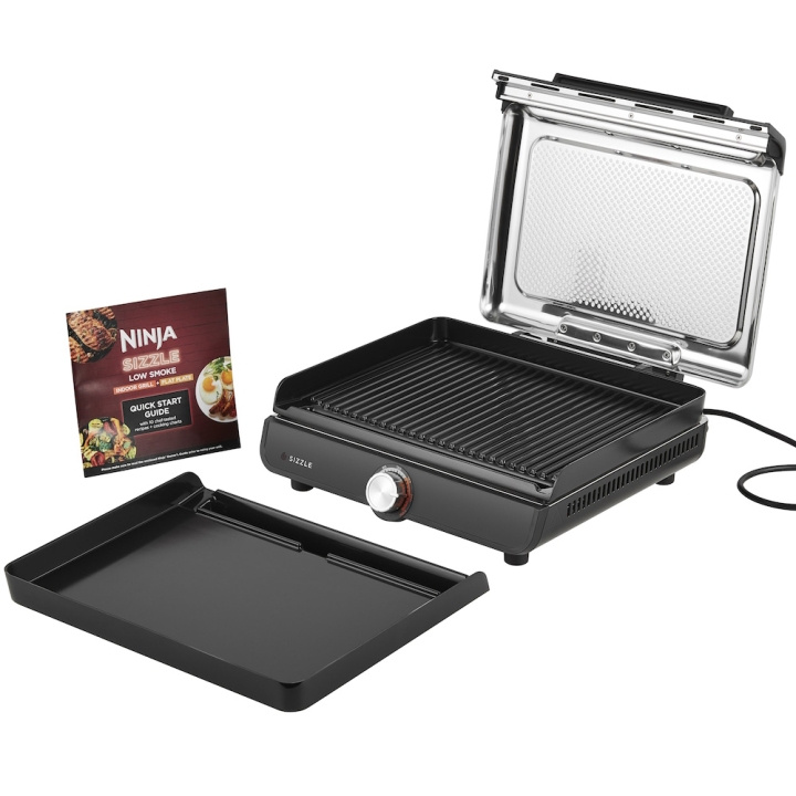 Ninja GR101EU Sizzle Griddle & Grill 1450W Black in the group HOME, HOUSEHOLD & GARDEN / Garden products / Barbeque & Accessories at TP E-commerce Nordic AB (D10219)