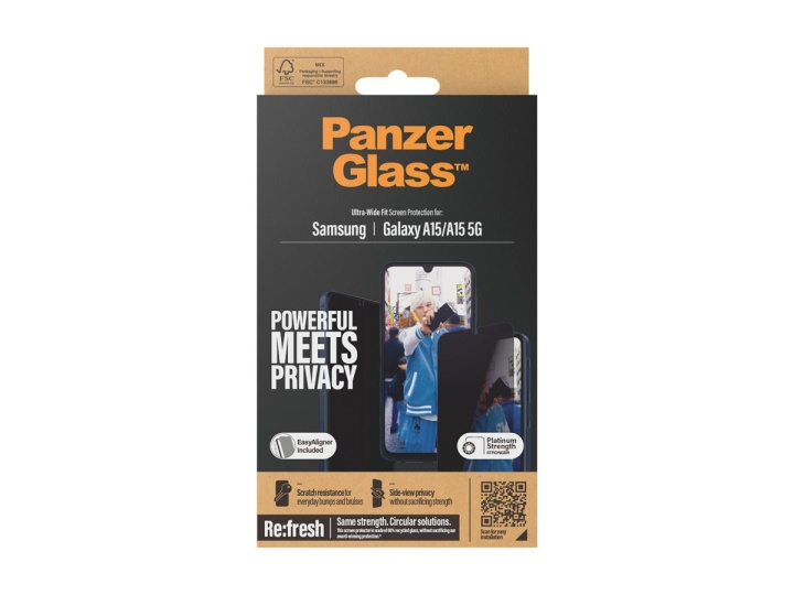 PanzerGlass Screen Protector Samsung Galaxy A15, A15 5G, Transparent in the group SMARTPHONE & TABLETS / Phone cases / Samsung at TP E-commerce Nordic AB (D10220)