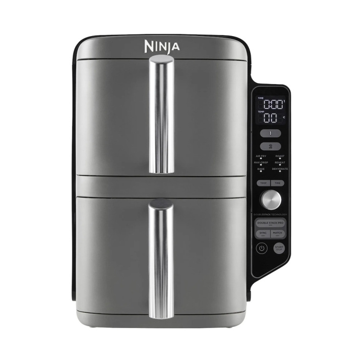 Ninja SL400EU Double Stack XL Airfryer 2.47kW Grey in the group HOME, HOUSEHOLD & GARDEN / Household appliances / Airfryers & Fryers at TP E-commerce Nordic AB (D10235)