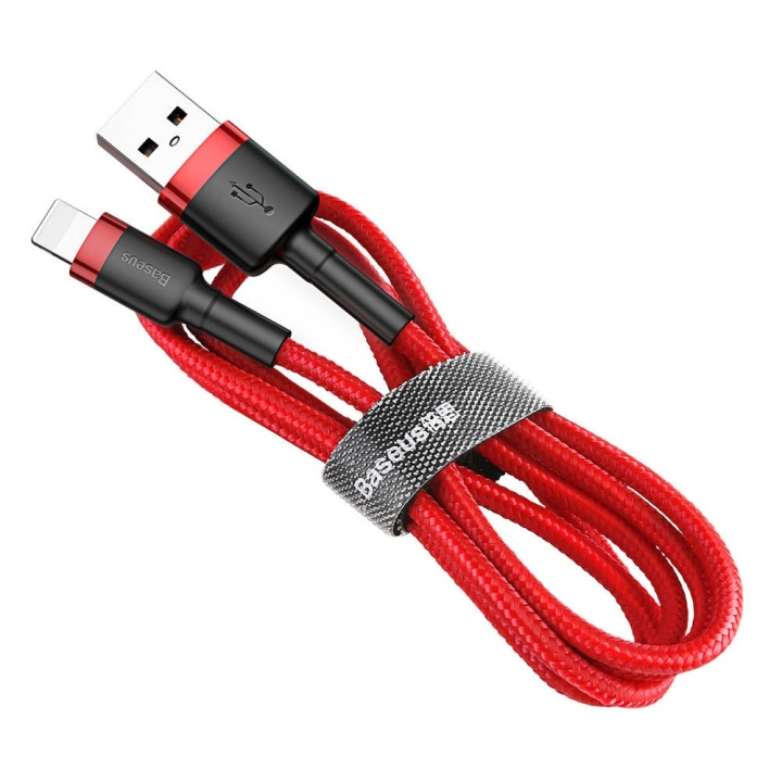 Baseus Cafule USB till Lightning 2m Red in the group COMPUTERS & PERIPHERALS / Computer cables / USB / USB-C at TP E-commerce Nordic AB (D10238)