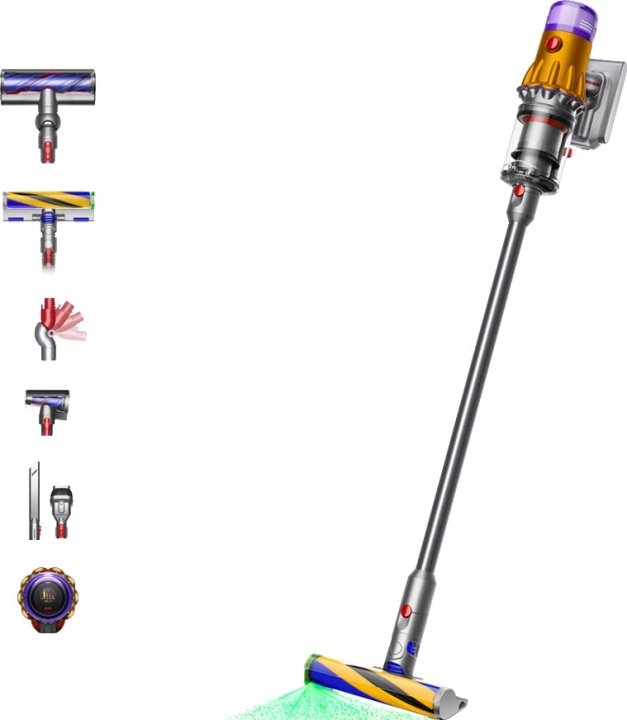 Dyson V12 Detect Slim Absolute Cordless Handheld Vacuum Cleaner, 150W 0.35 litre, Gold in the group HOME, HOUSEHOLD & GARDEN / Cleaning products / Vacuum cleaners & Accessories / Hand held Vacuum cleaners at TP E-commerce Nordic AB (D10239)