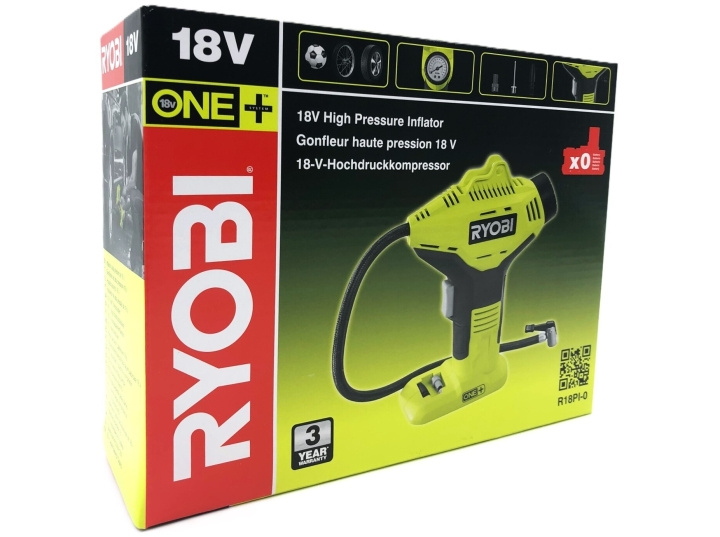 Ryobi One+ R18PI-0 - air pump - cordless - no battery in the group HOME, HOUSEHOLD & GARDEN / Tools / Other power tools at TP E-commerce Nordic AB (D10240)