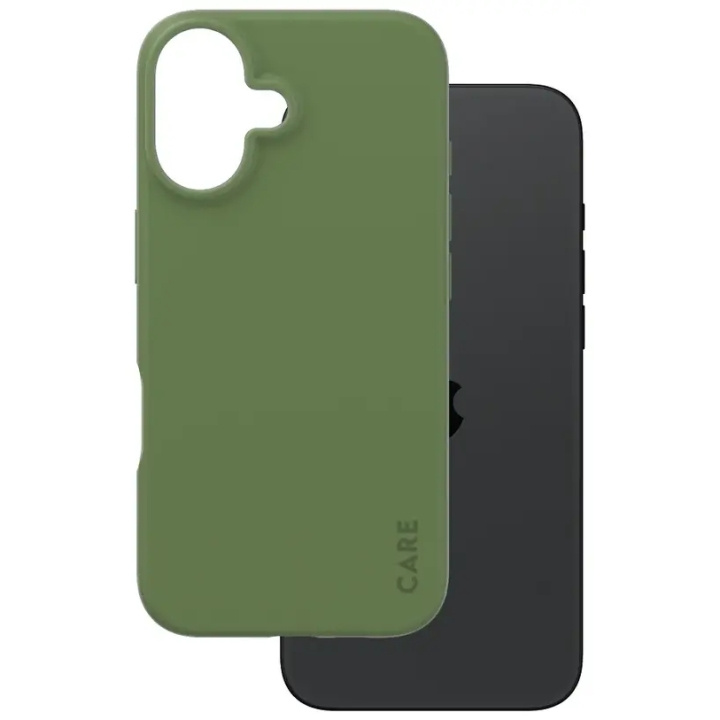 PanzerGlass CARE Fashionable Case for iPhone 16 Green in the group SMARTPHONE & TABLETS / Phone cases / Apple / iPhone 16 at TP E-commerce Nordic AB (D10258)