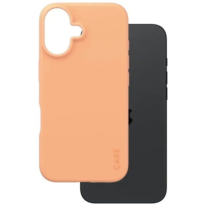 PanzerGlass CARE Fashionable Case for iPhone 16 Peach in the group SMARTPHONE & TABLETS / Phone cases / Apple / iPhone 16 at TP E-commerce Nordic AB (D10262)