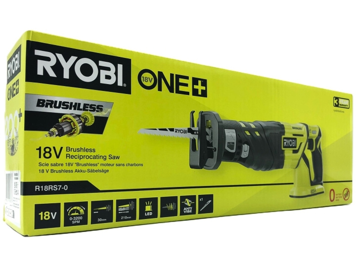 Ryobi One+ R18RS7-0 reciprocating saw Without battery in the group HOME, HOUSEHOLD & GARDEN / Tools / Other power tools at TP E-commerce Nordic AB (D10279)