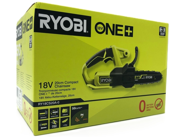 Ryobi ONE+ RY18CS20A-0 18V Chainsaw 20cm No battery in the group HOME, HOUSEHOLD & GARDEN / Tools / Other power tools at TP E-commerce Nordic AB (D10294)