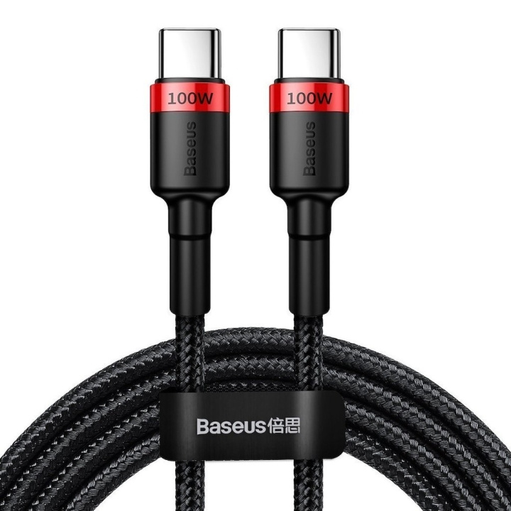 Baseus Cafule USB-C to USB-C cable 100W 2m Red/Black in the group COMPUTERS & PERIPHERALS / Computer cables / USB / USB-C at TP E-commerce Nordic AB (D10310)