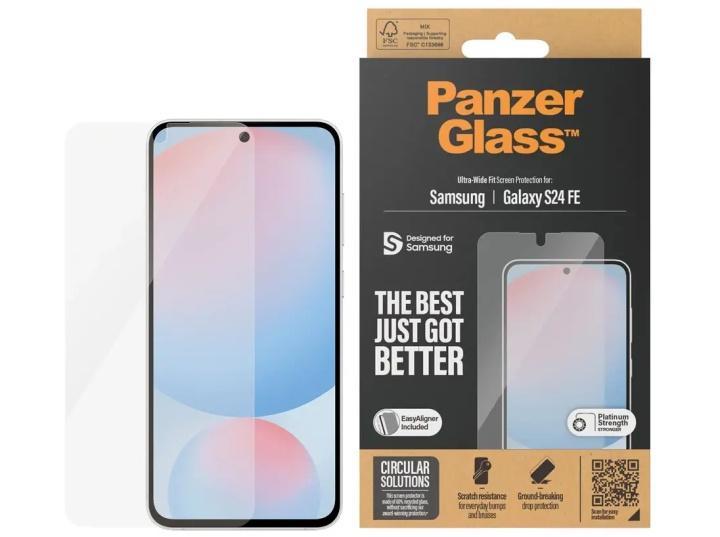 PanzerGlass Screen Protector Samsung Galaxy S24 FE | Ultra-Wide Fit in the group SMARTPHONE & TABLETS / Phone cases / Samsung at TP E-commerce Nordic AB (D10321)