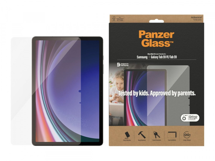 PanzerGlass Screen Protector to Samsung Galaxy Tab S9 in the group SMARTPHONE & TABLETS / Tablet cases / Samsung tablets at TP E-commerce Nordic AB (D10411)