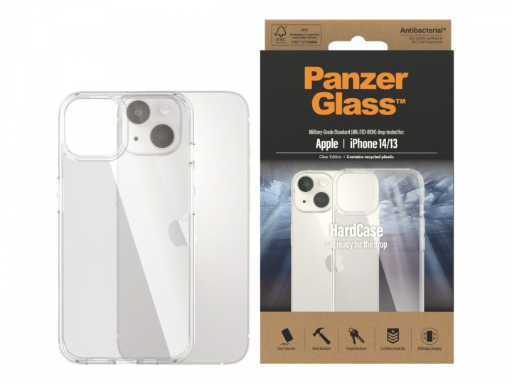 PanzerGlass HardCase Shell Apple iPhone 13, 14, Transparent in the group SMARTPHONE & TABLETS / Phone cases / Apple / iPhone 14 at TP E-commerce Nordic AB (D10419)