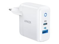 Anker PowerPort Power supply adapter 35Watt Europlug (power CEE 7/16) GaN in the group SMARTPHONE & TABLETS / Chargers & Cables / Wall charger / Wall charger USB-C at TP E-commerce Nordic AB (D10432)