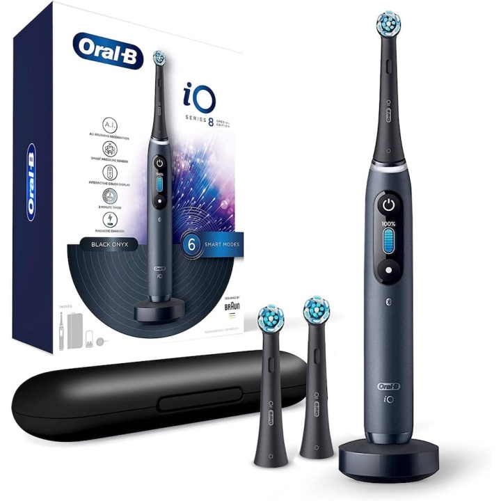 Oral B iO Series 8N Electric Toothbrush, Black Onyx in the group BEAUTY & HEALTH / Oral care / Electric toothbrushes at TP E-commerce Nordic AB (D10467)