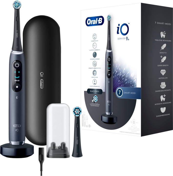 Oral B iO Serie 9N Electric toothbrush, Black Onyx in the group BEAUTY & HEALTH / Oral care / Electric toothbrushes at TP E-commerce Nordic AB (D10470)