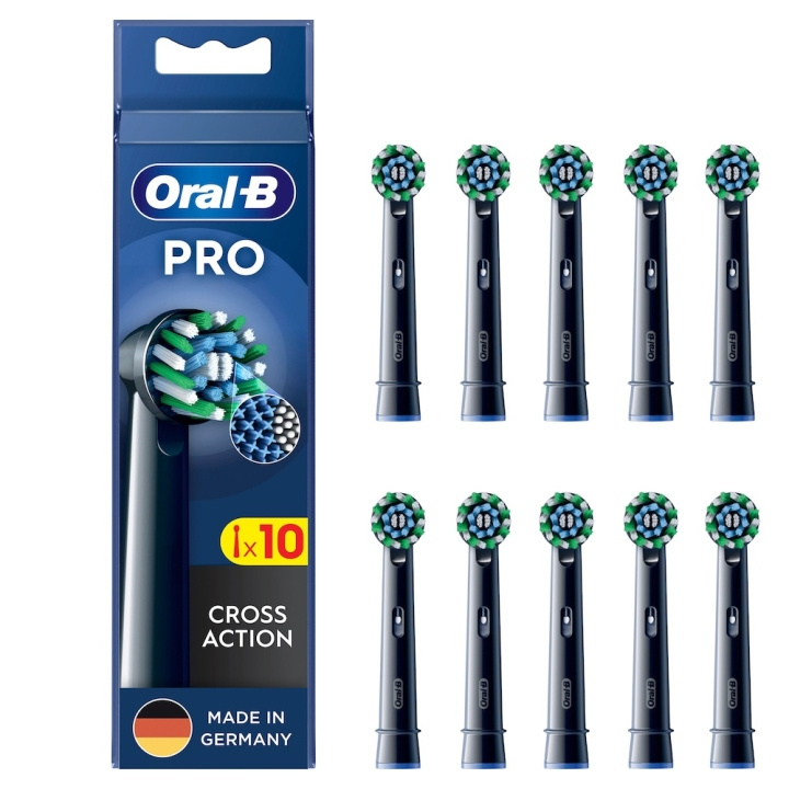 Oral B Pro CrossAction Brush head, Black 10 pcs in the group BEAUTY & HEALTH / Oral care / Accessories for electric toothbrushes at TP E-commerce Nordic AB (D10475)