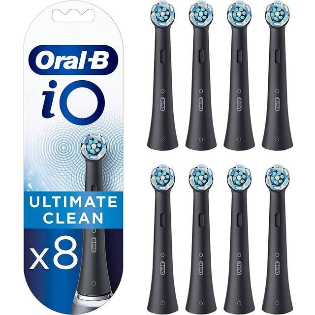 Oral B Electric Brush Heads iO Ultimate Clean, 8-pack Black in the group BEAUTY & HEALTH / Oral care / Accessories for electric toothbrushes at TP E-commerce Nordic AB (D10485)