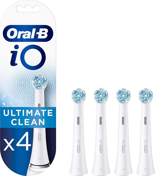 Oral B iO Ultimate Clean Brush Head, White 4-pack in the group BEAUTY & HEALTH / Oral care / Accessories for electric toothbrushes at TP E-commerce Nordic AB (D10499)