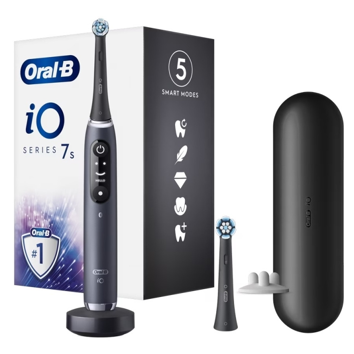 Oral B iO Series 7S Electric toothbrush, Black Onyx in the group BEAUTY & HEALTH / Oral care / Electric toothbrushes at TP E-commerce Nordic AB (D10506)