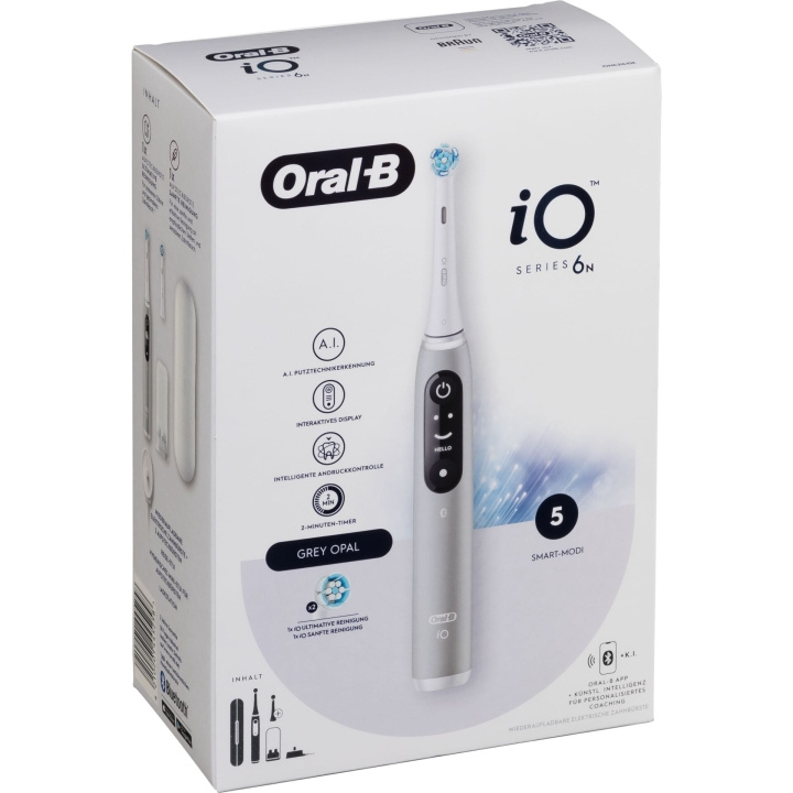 Oral B iO Series 6N Electric toothbrush, Grey in the group BEAUTY & HEALTH / Oral care / Electric toothbrushes at TP E-commerce Nordic AB (D10507)