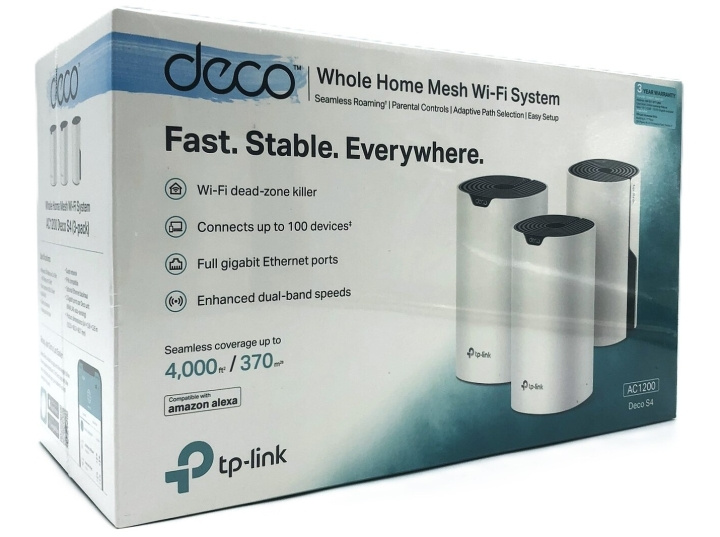 TP-Link Deco S4 Wi-Fi-system Desktop in the group COMPUTERS & PERIPHERALS / Network / WiFi Extenders at TP E-commerce Nordic AB (D10519)