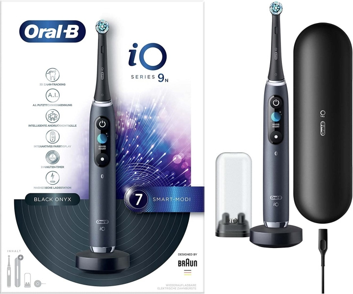 Braun Oral-B Electric toothbrush iO 9 Black in the group BEAUTY & HEALTH / Oral care / Electric toothbrushes at TP E-commerce Nordic AB (D10529)